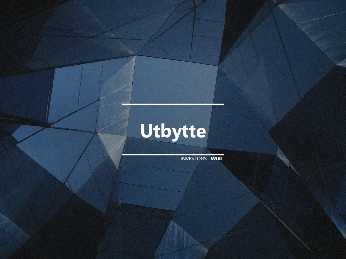 Utbytte