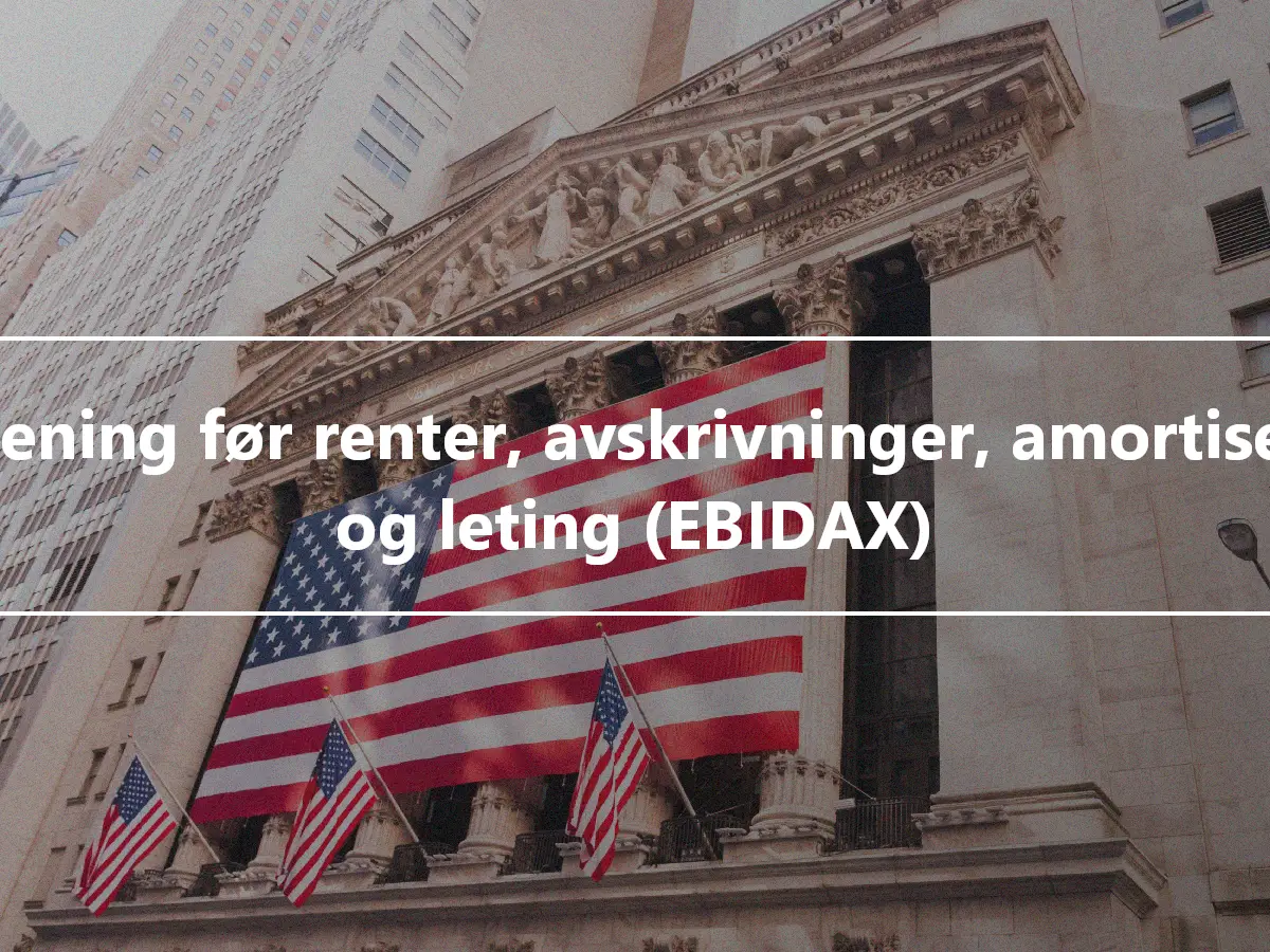 Inntjening før renter, avskrivninger, amortisering og leting (EBIDAX)