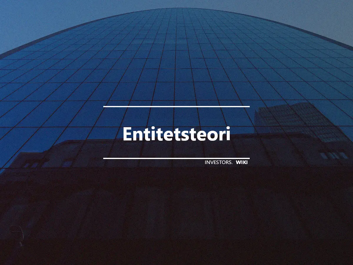 Entitetsteori