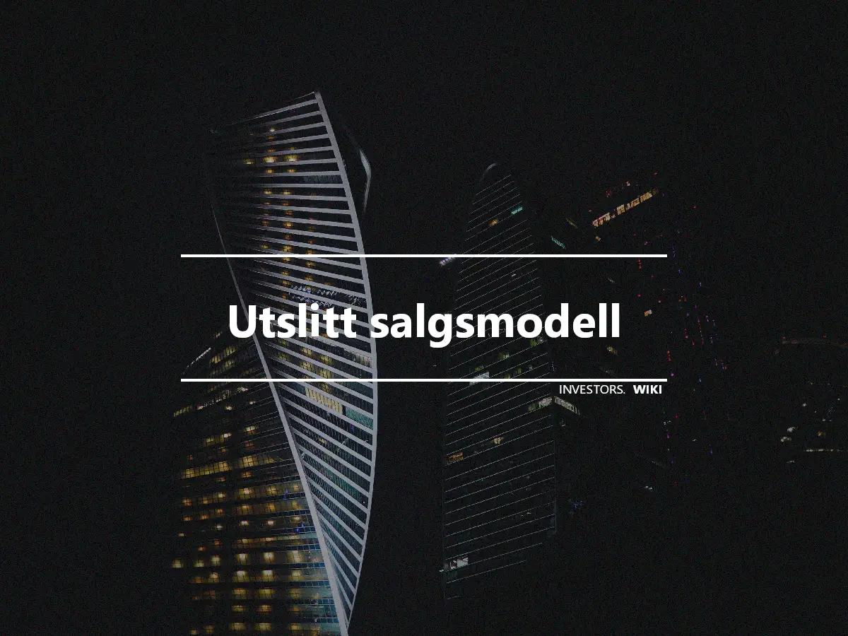 Utslitt salgsmodell