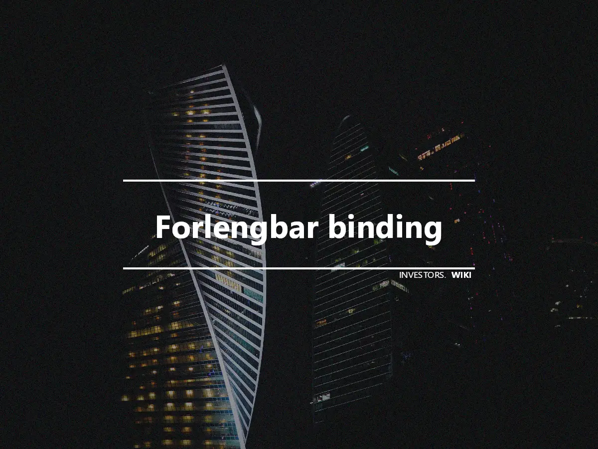 Forlengbar binding