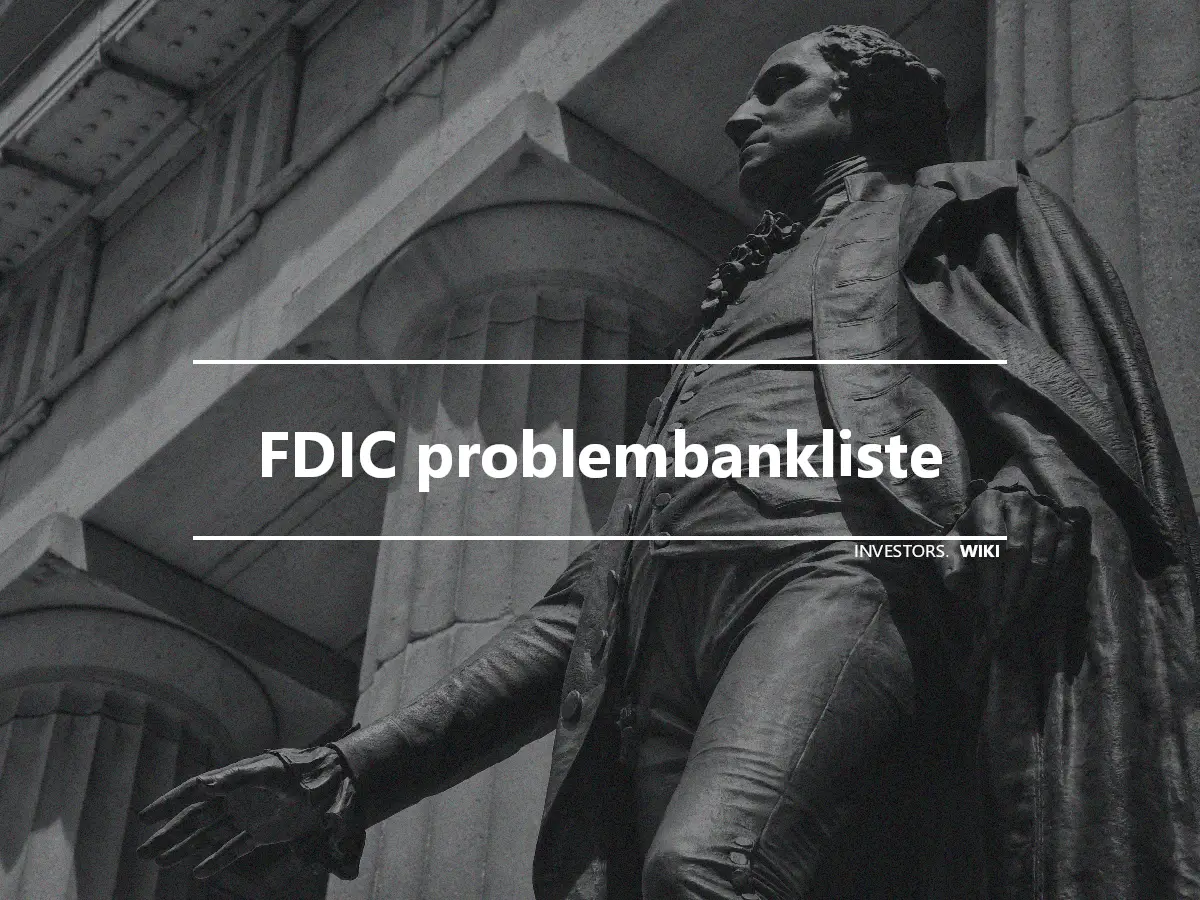 FDIC problembankliste