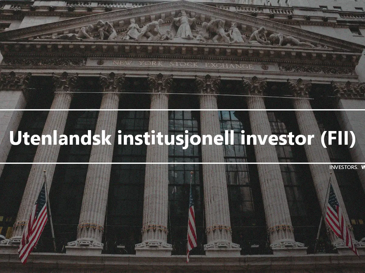 Utenlandsk institusjonell investor (FII)