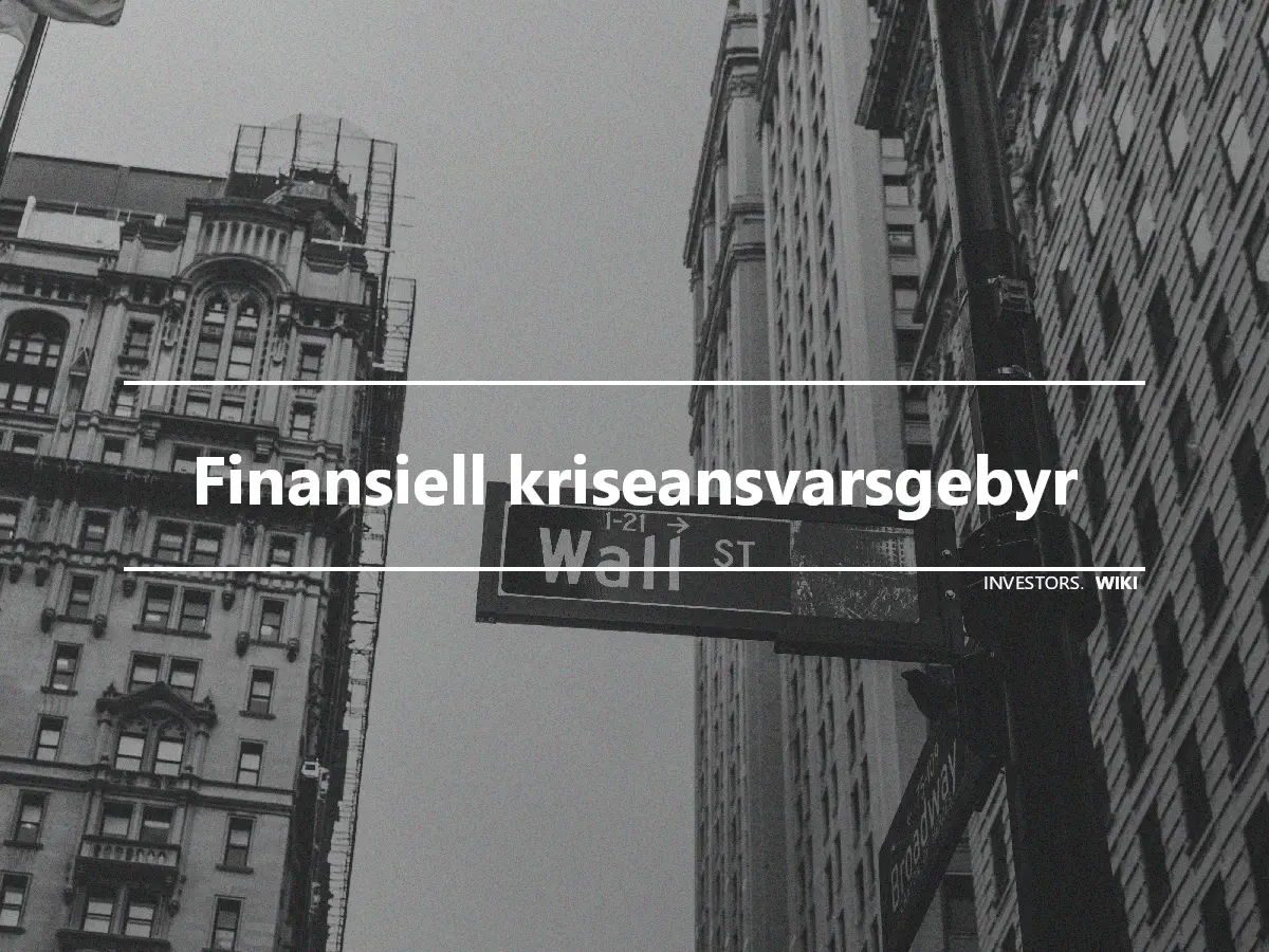 Finansiell kriseansvarsgebyr