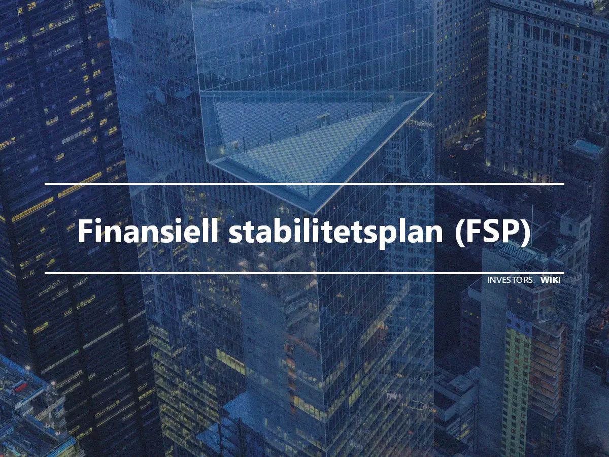 Finansiell stabilitetsplan (FSP)
