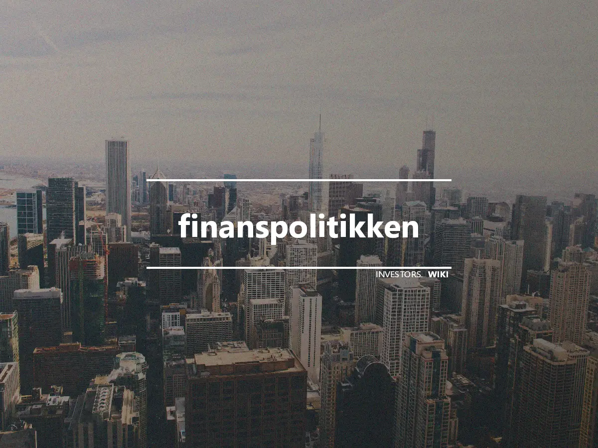 finanspolitikken