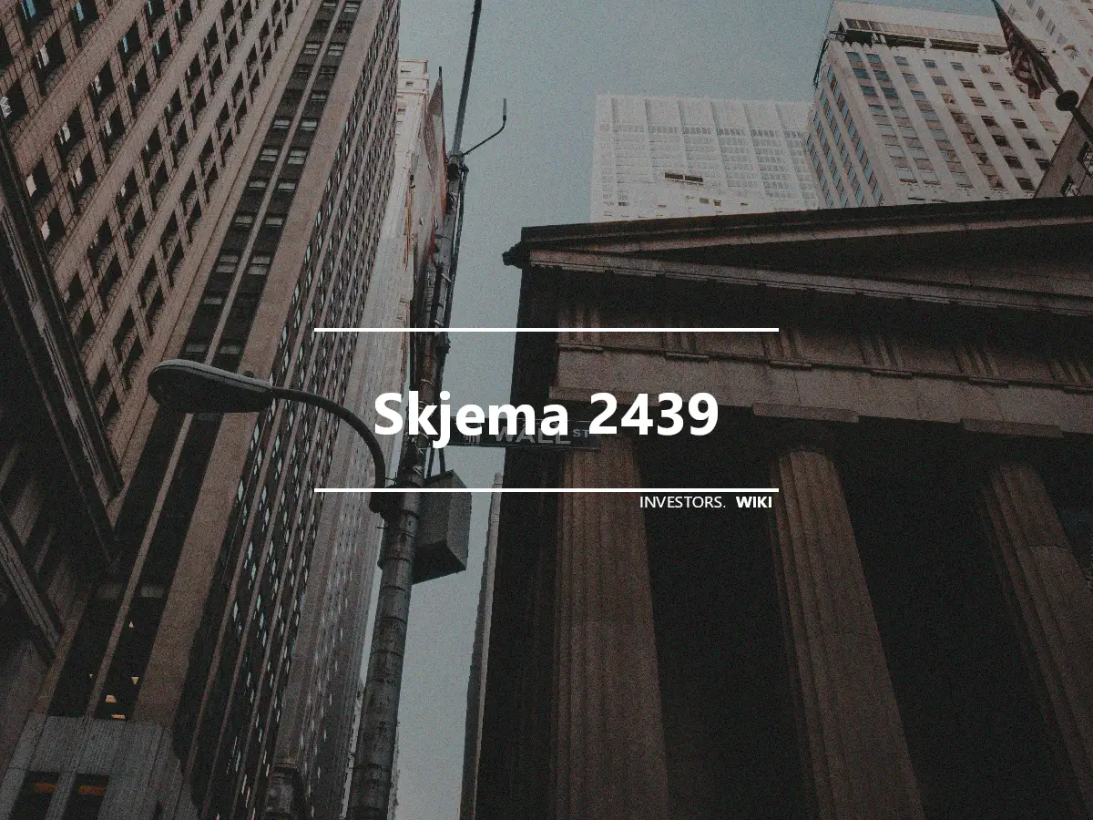 Skjema 2439