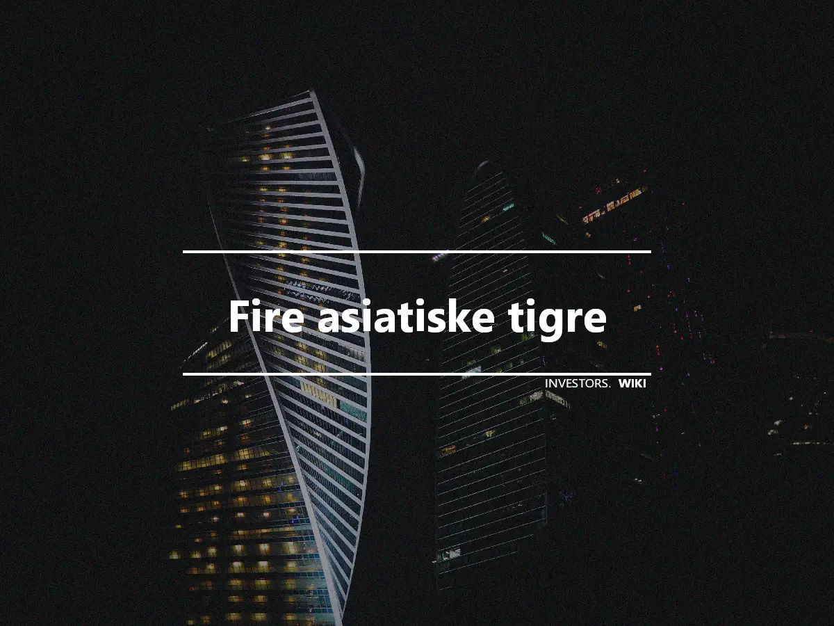 Fire asiatiske tigre