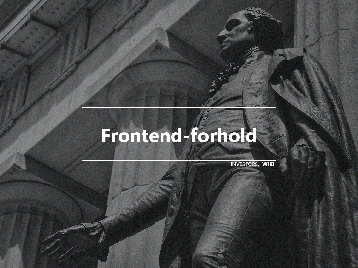 Frontend-forhold