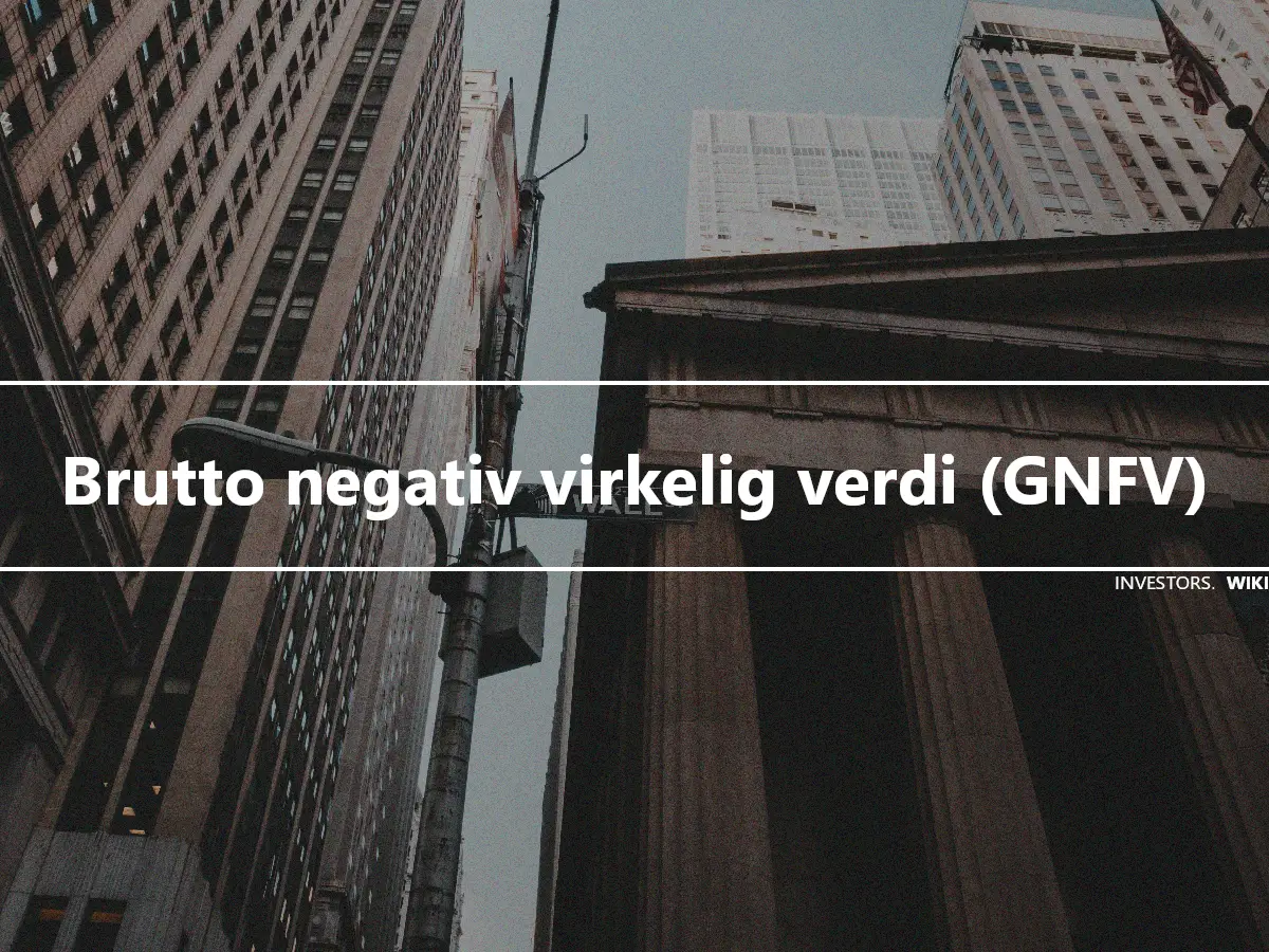 Brutto negativ virkelig verdi (GNFV)