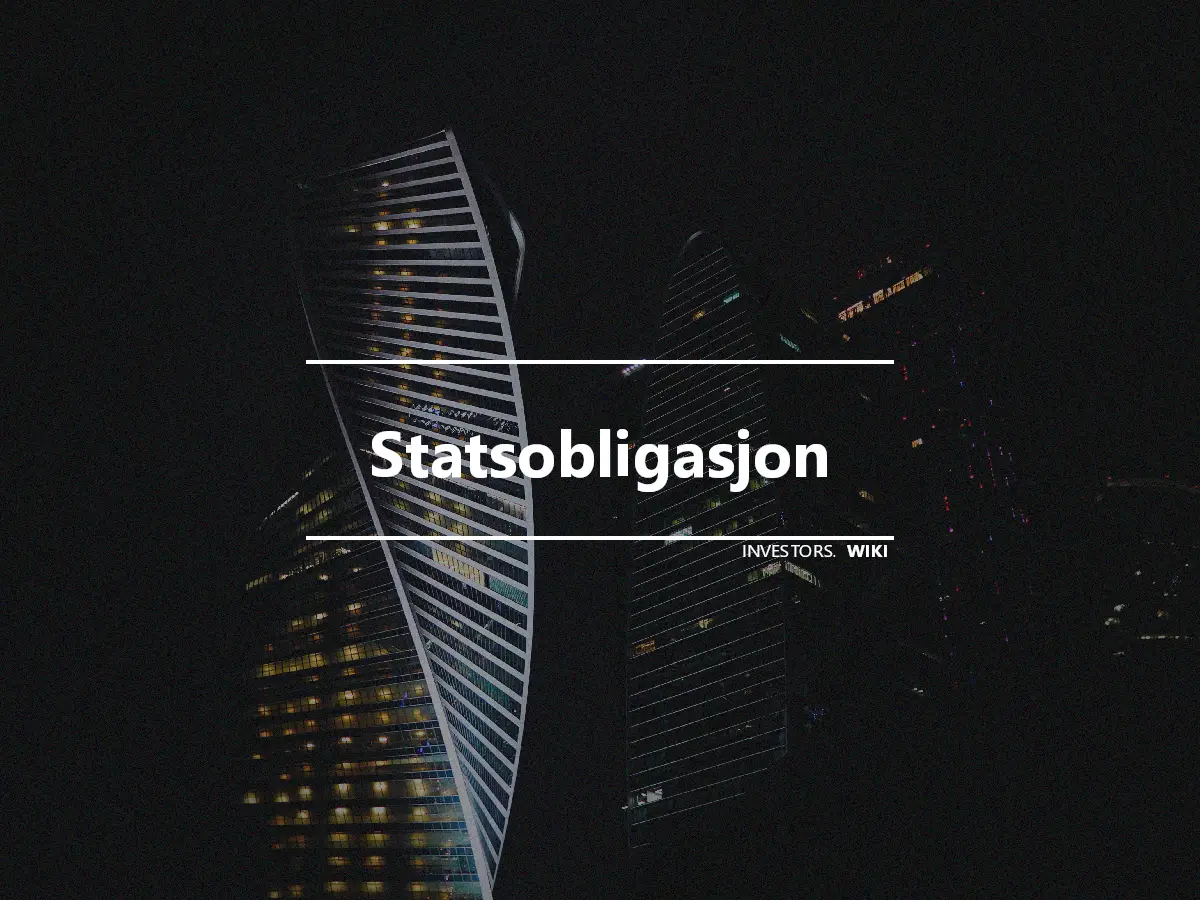 Statsobligasjon