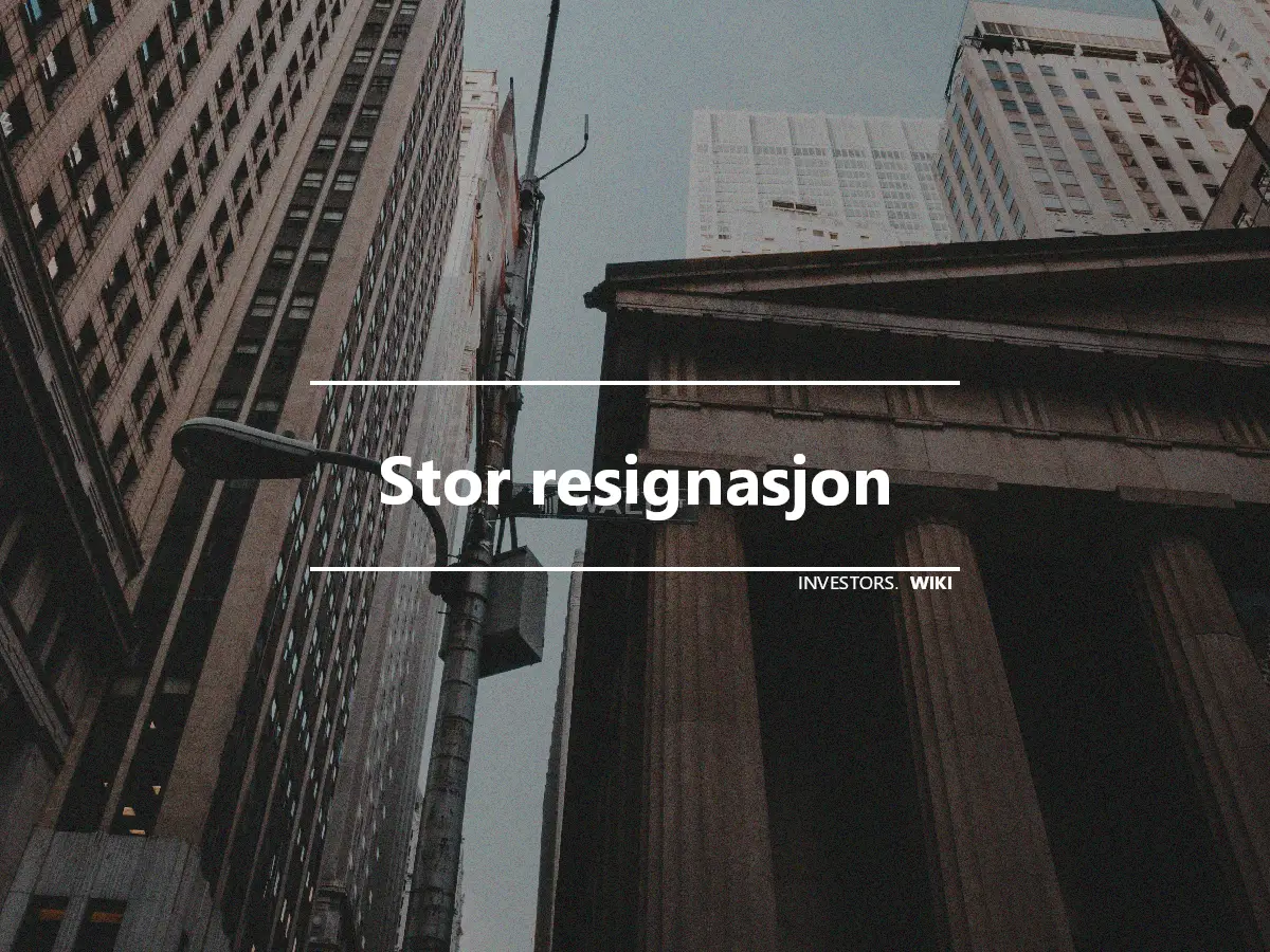 Stor resignasjon
