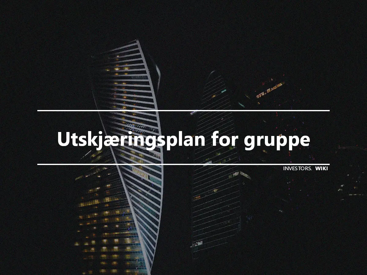 Utskjæringsplan for gruppe