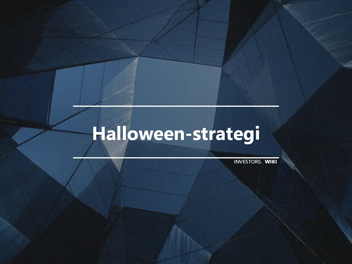 Halloween-strategi