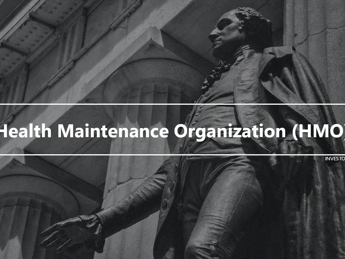 Health Maintenance Organization (HMO)