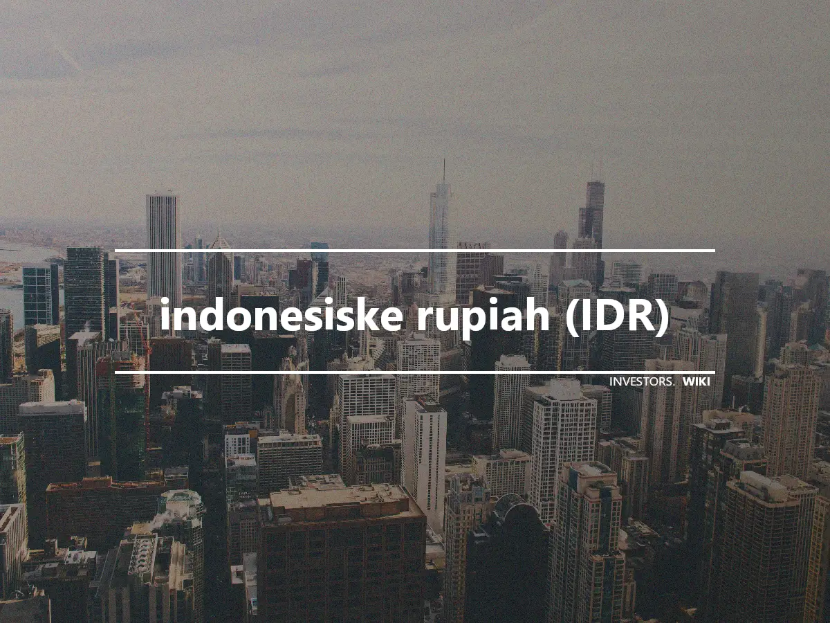 indonesiske rupiah (IDR)