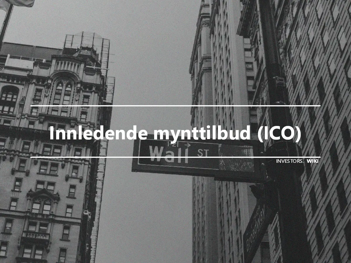 Innledende mynttilbud (ICO)