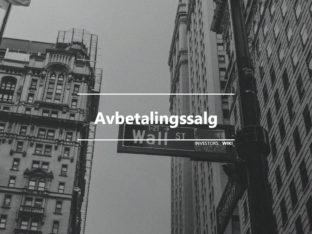 Avbetalingssalg