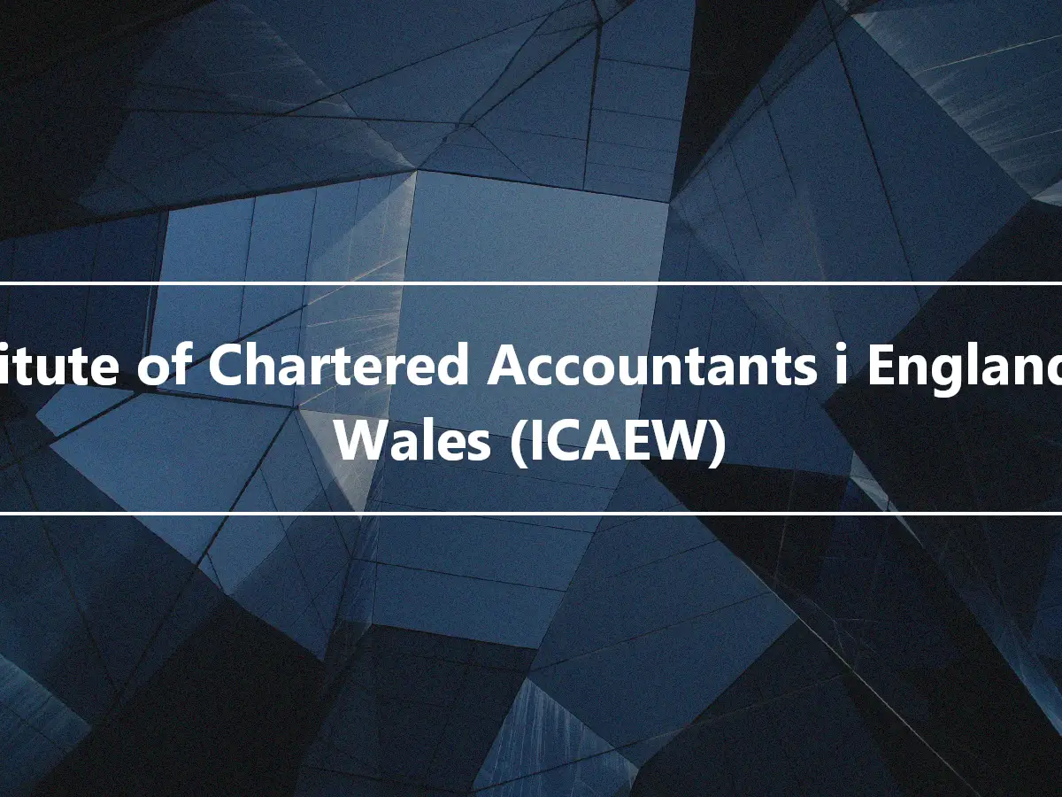 Institute of Chartered Accountants i England og Wales (ICAEW)