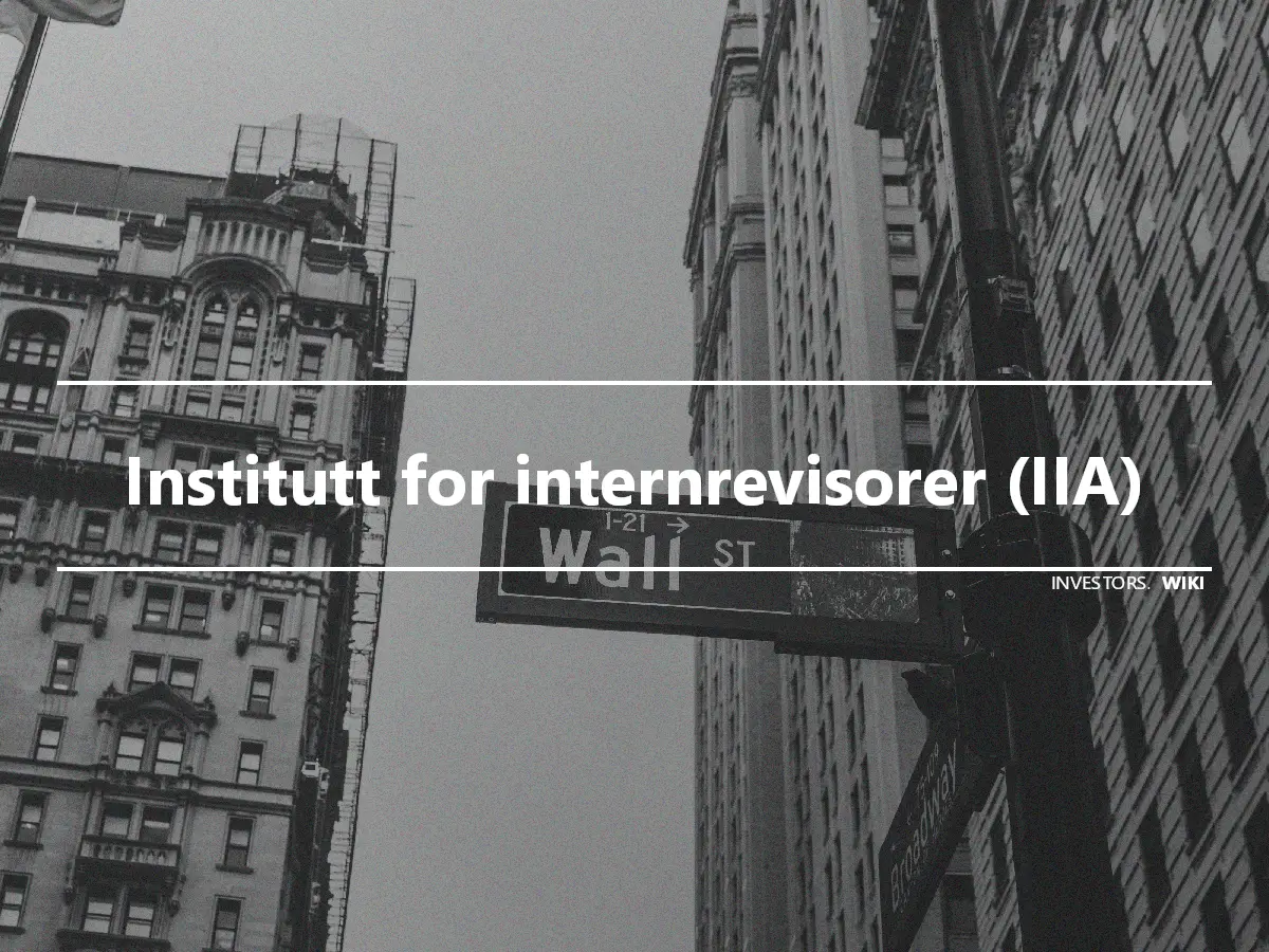 Institutt for internrevisorer (IIA)