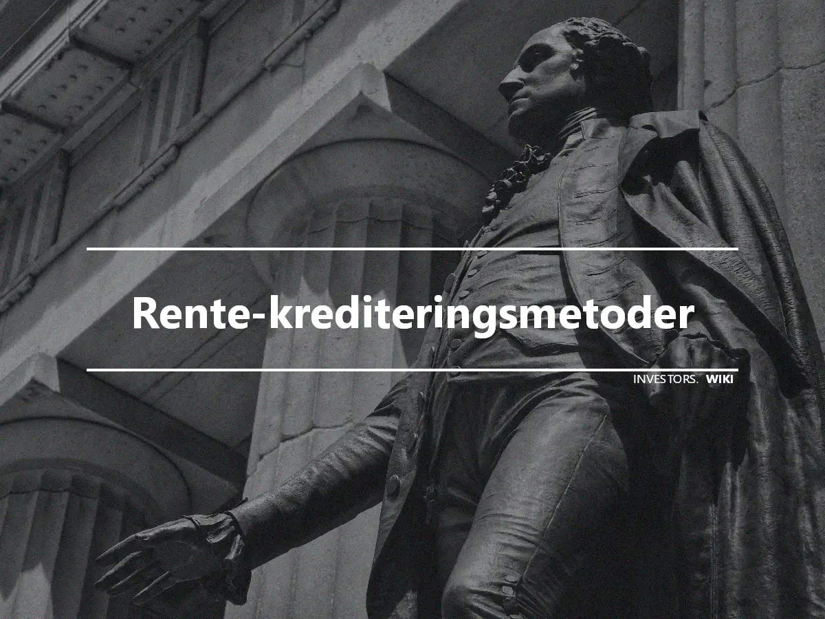 Rente-krediteringsmetoder