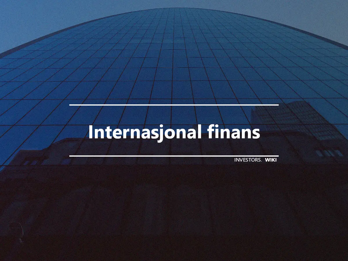 Internasjonal finans