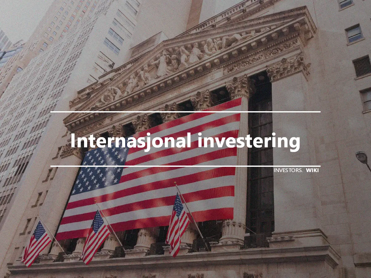 Internasjonal investering