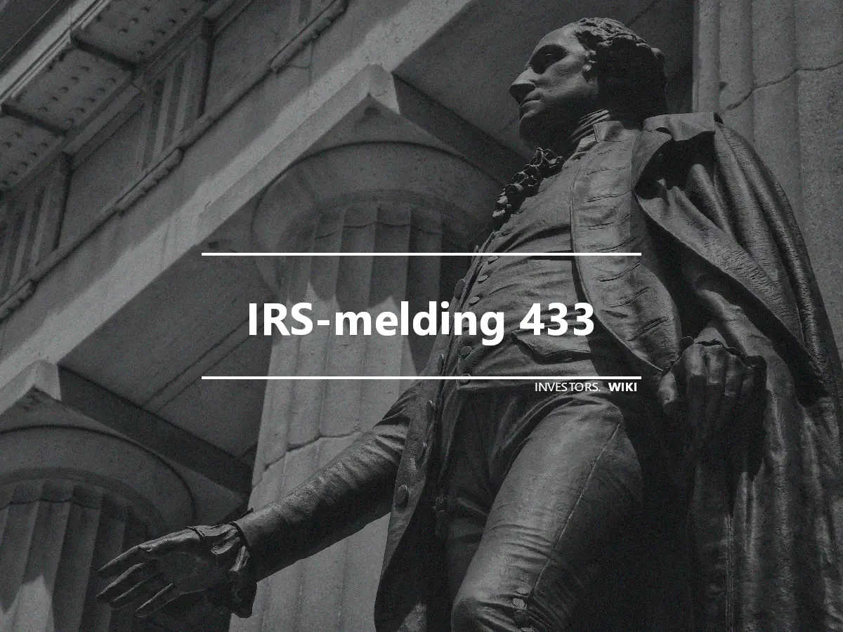 IRS-melding 433