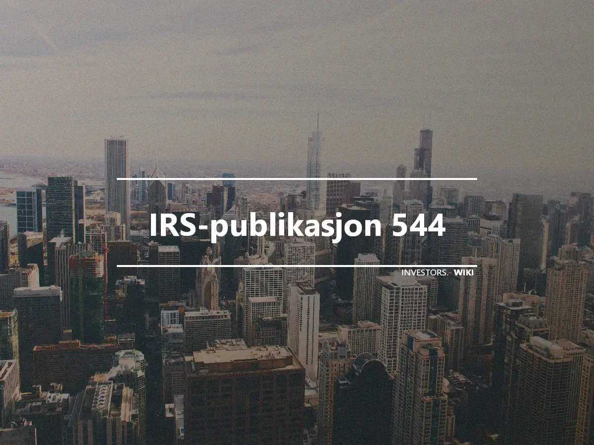 IRS-publikasjon 544