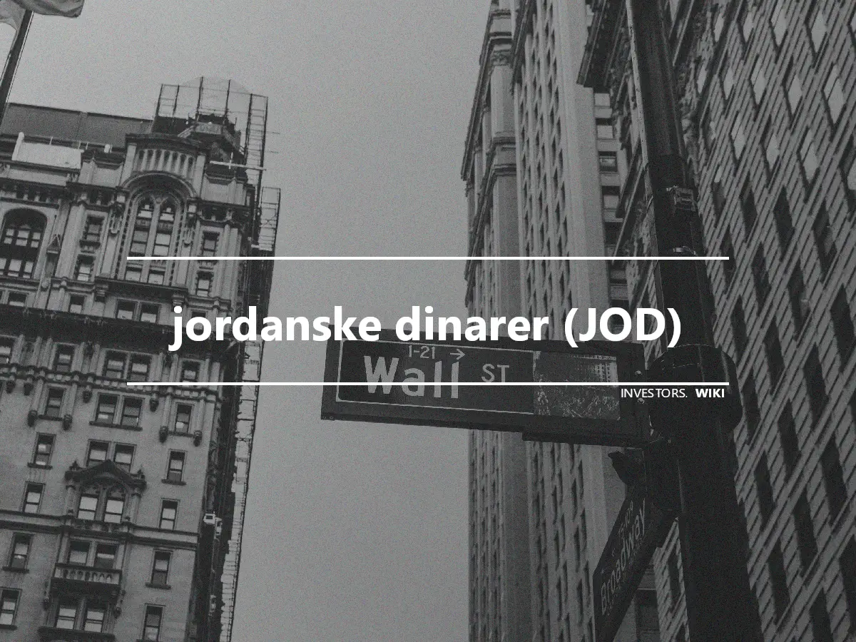 jordanske dinarer (JOD)