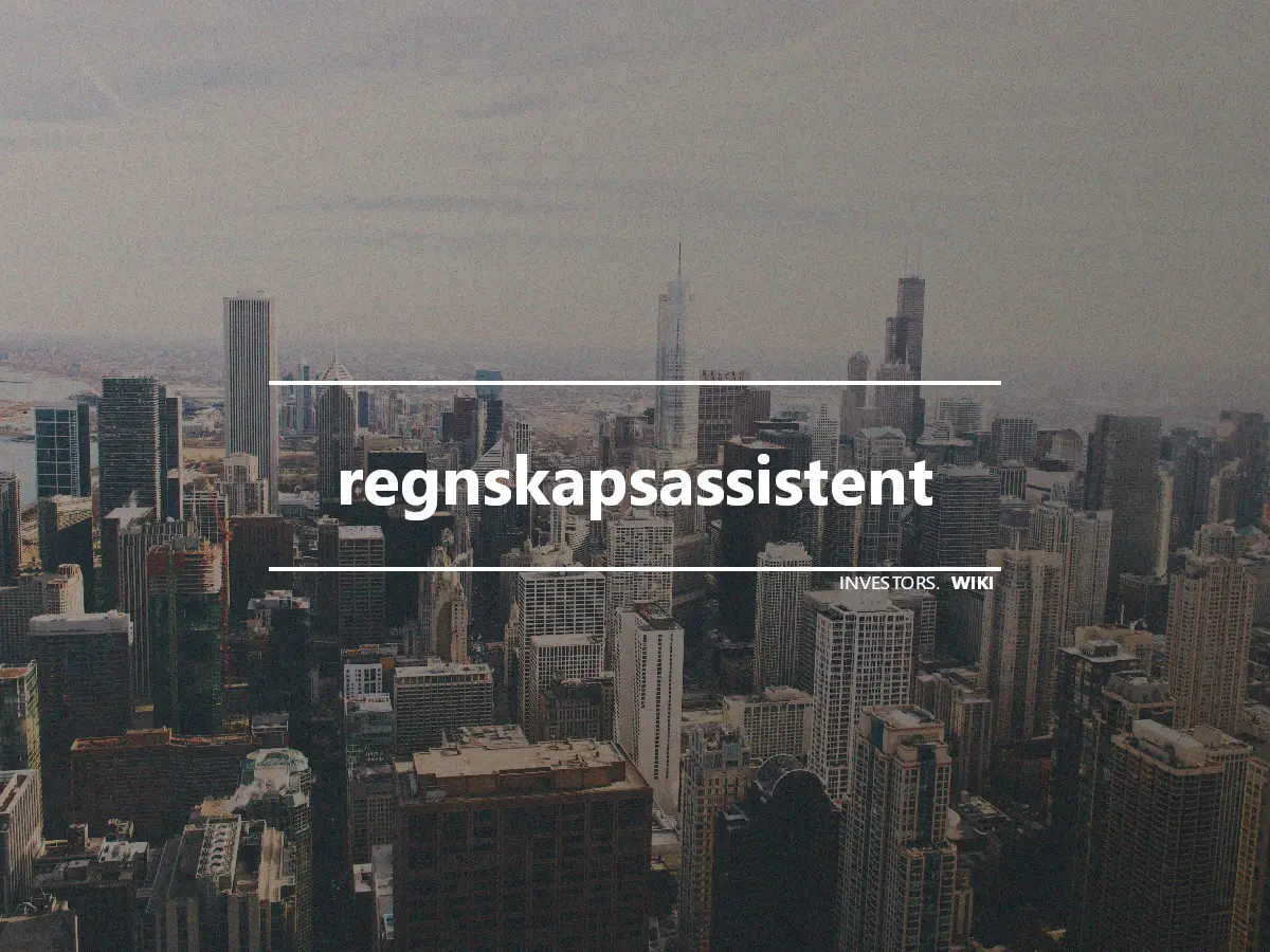 regnskapsassistent