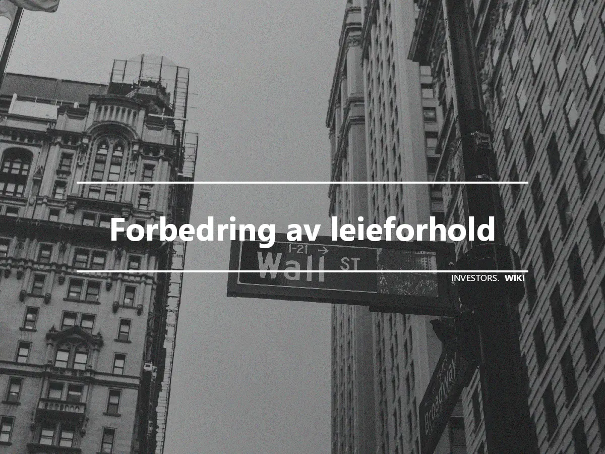 Forbedring av leieforhold