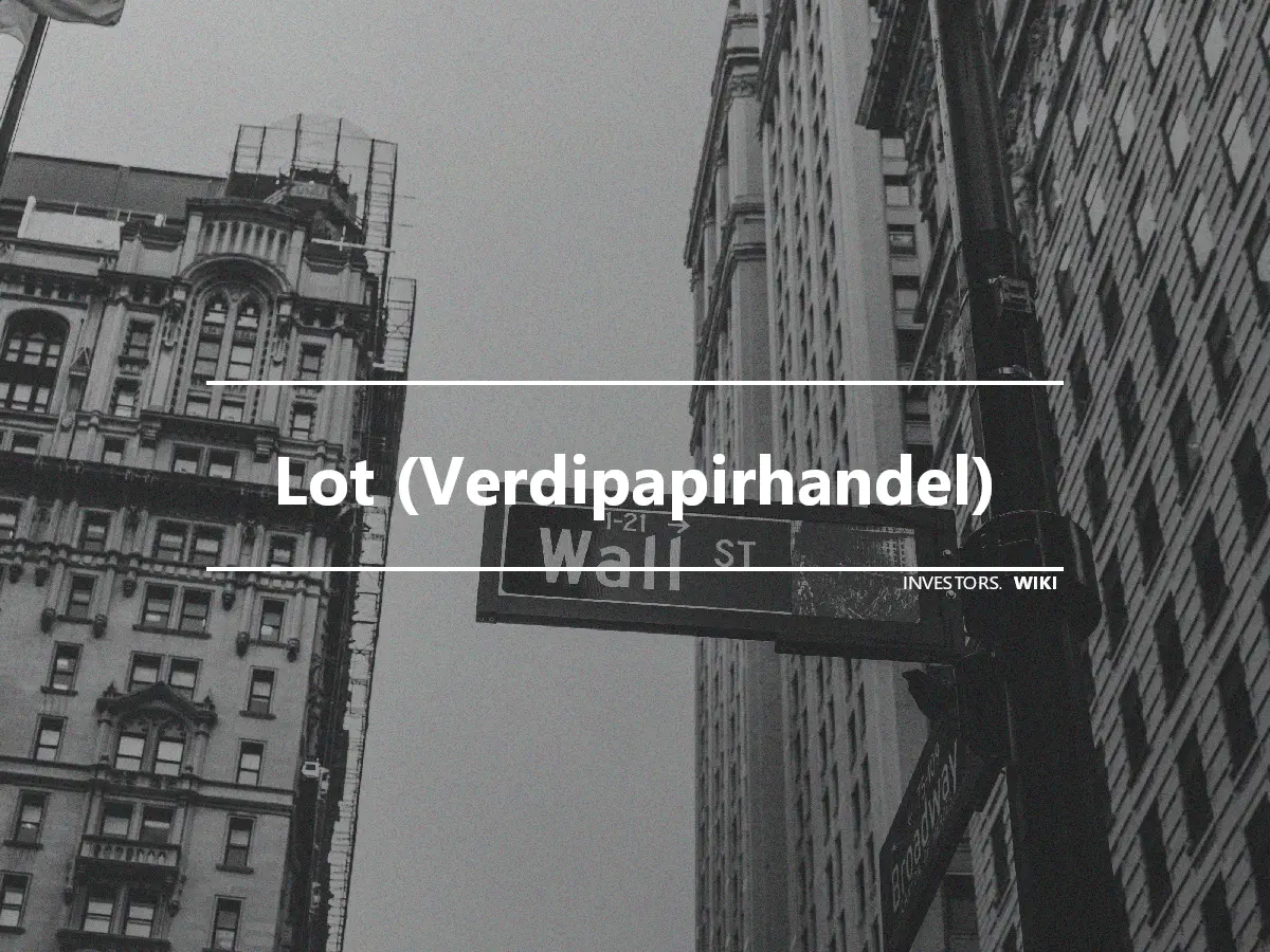 Lot (Verdipapirhandel)