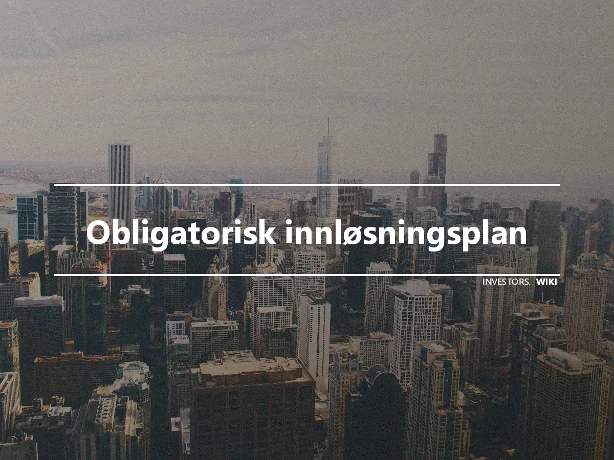 Obligatorisk innløsningsplan