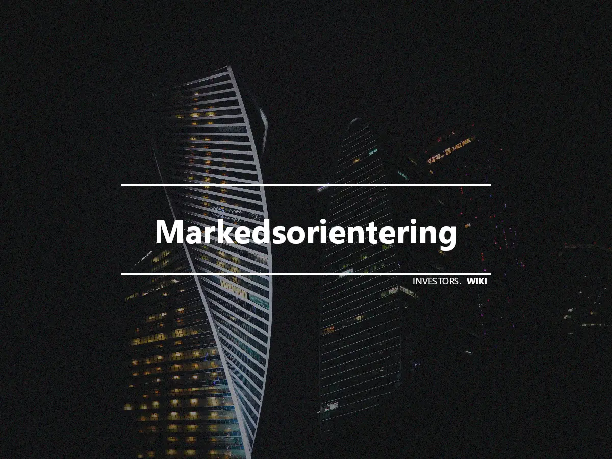 Markedsorientering