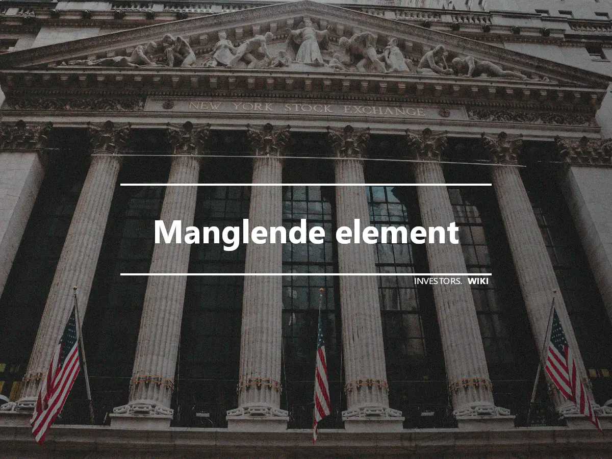 Manglende element