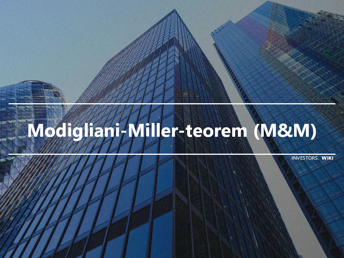Modigliani-Miller-teorem (M&M)