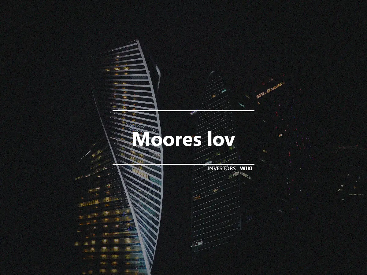 Moores lov