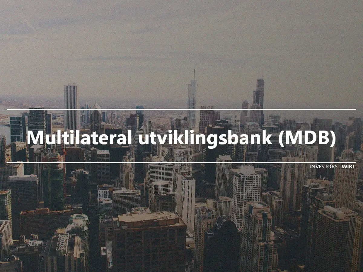Multilateral utviklingsbank (MDB)