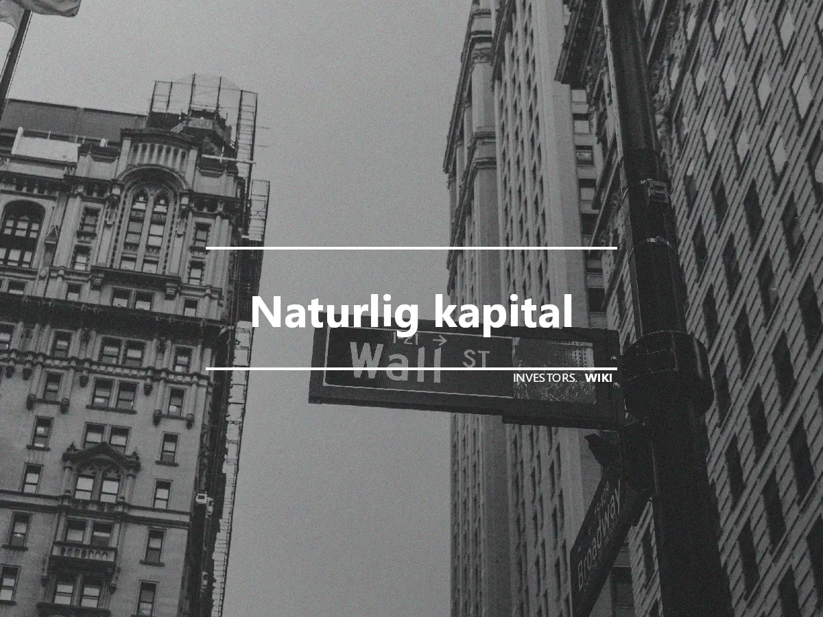 Naturlig kapital