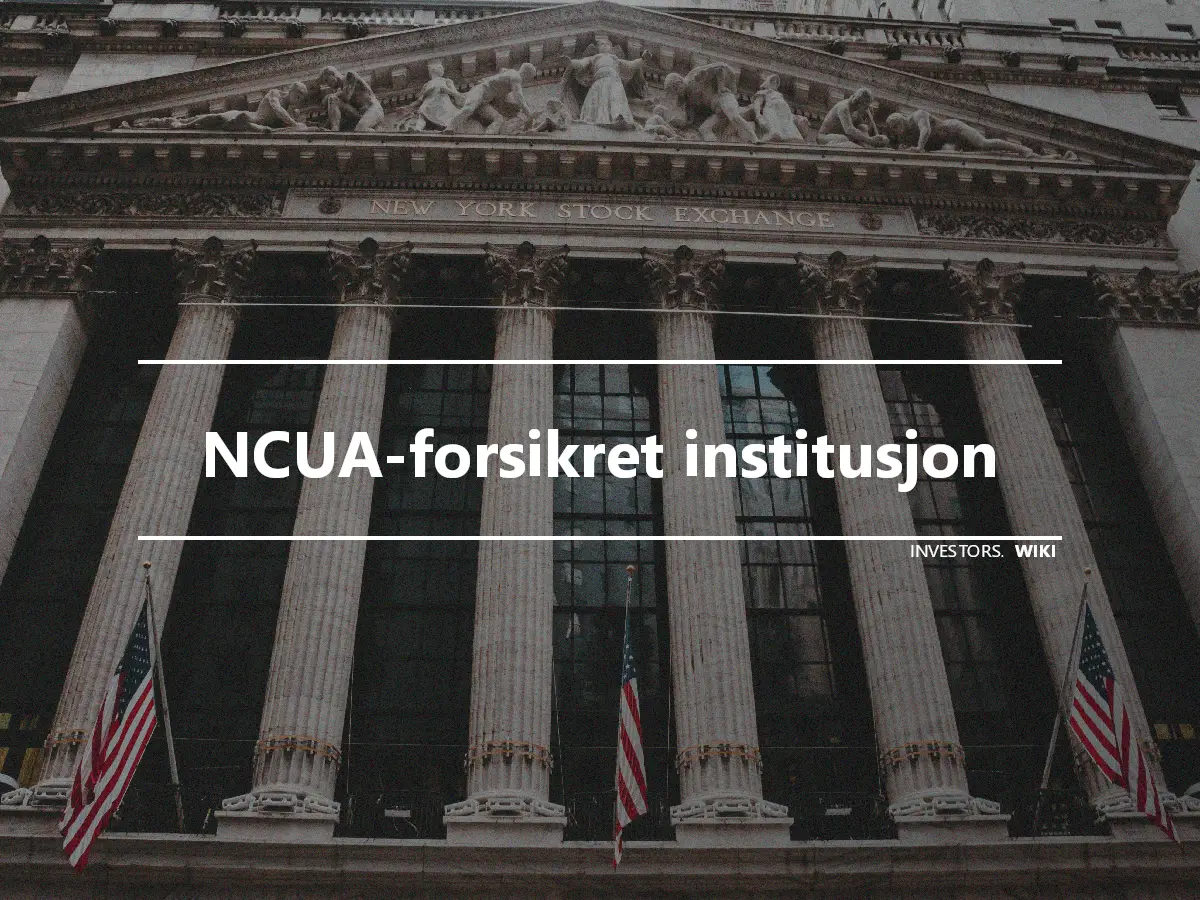 NCUA-forsikret institusjon