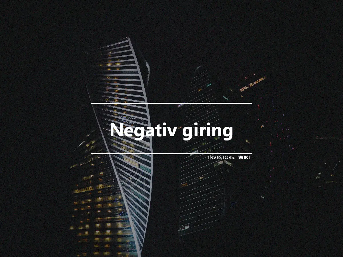 Negativ giring