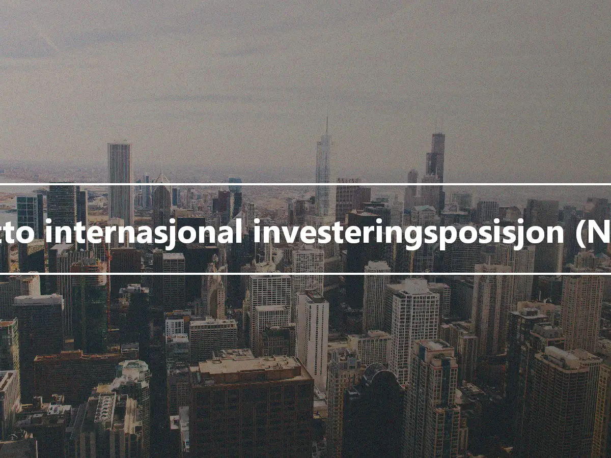 Netto internasjonal investeringsposisjon (NIIP)