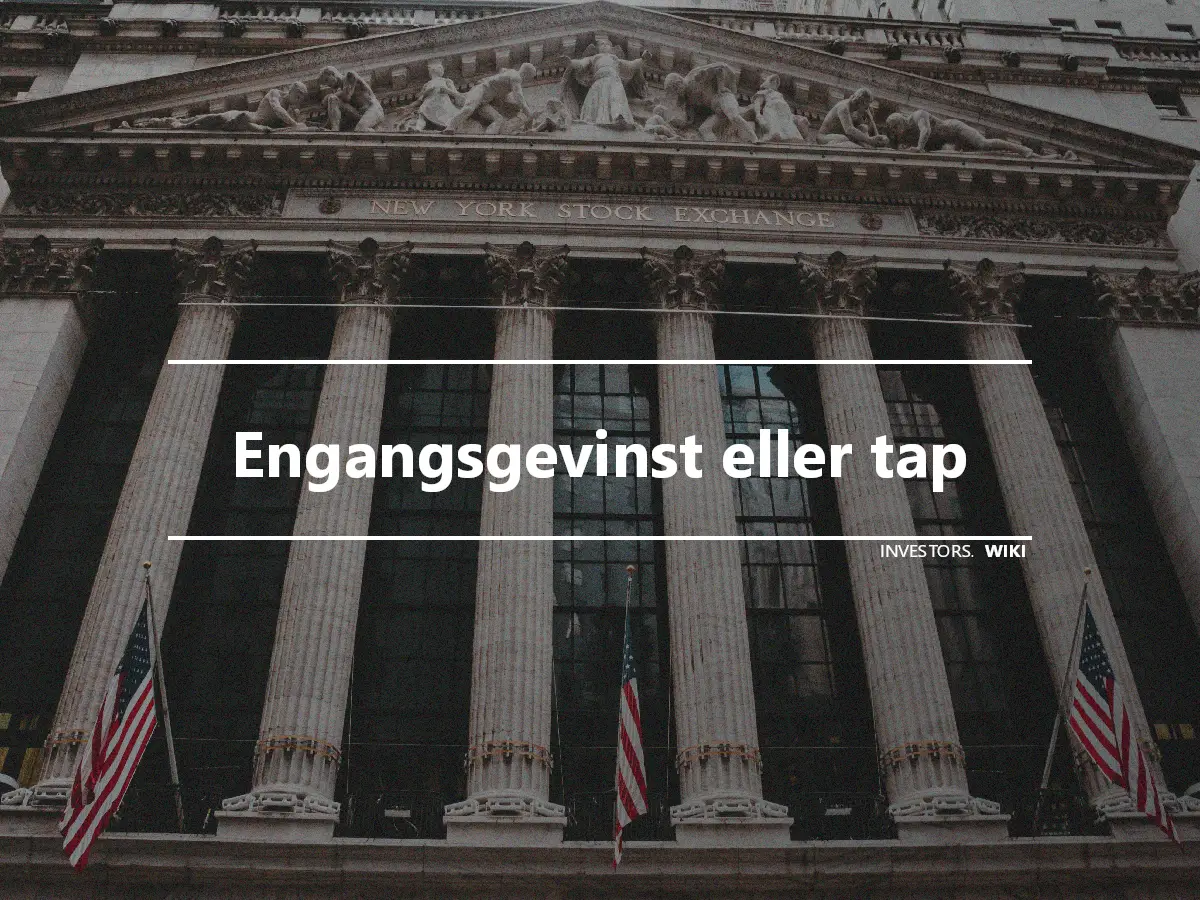 Engangsgevinst eller tap