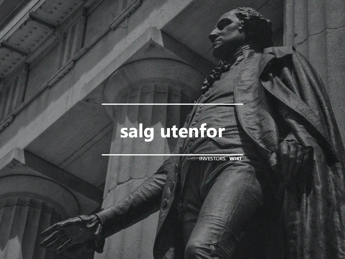 salg utenfor