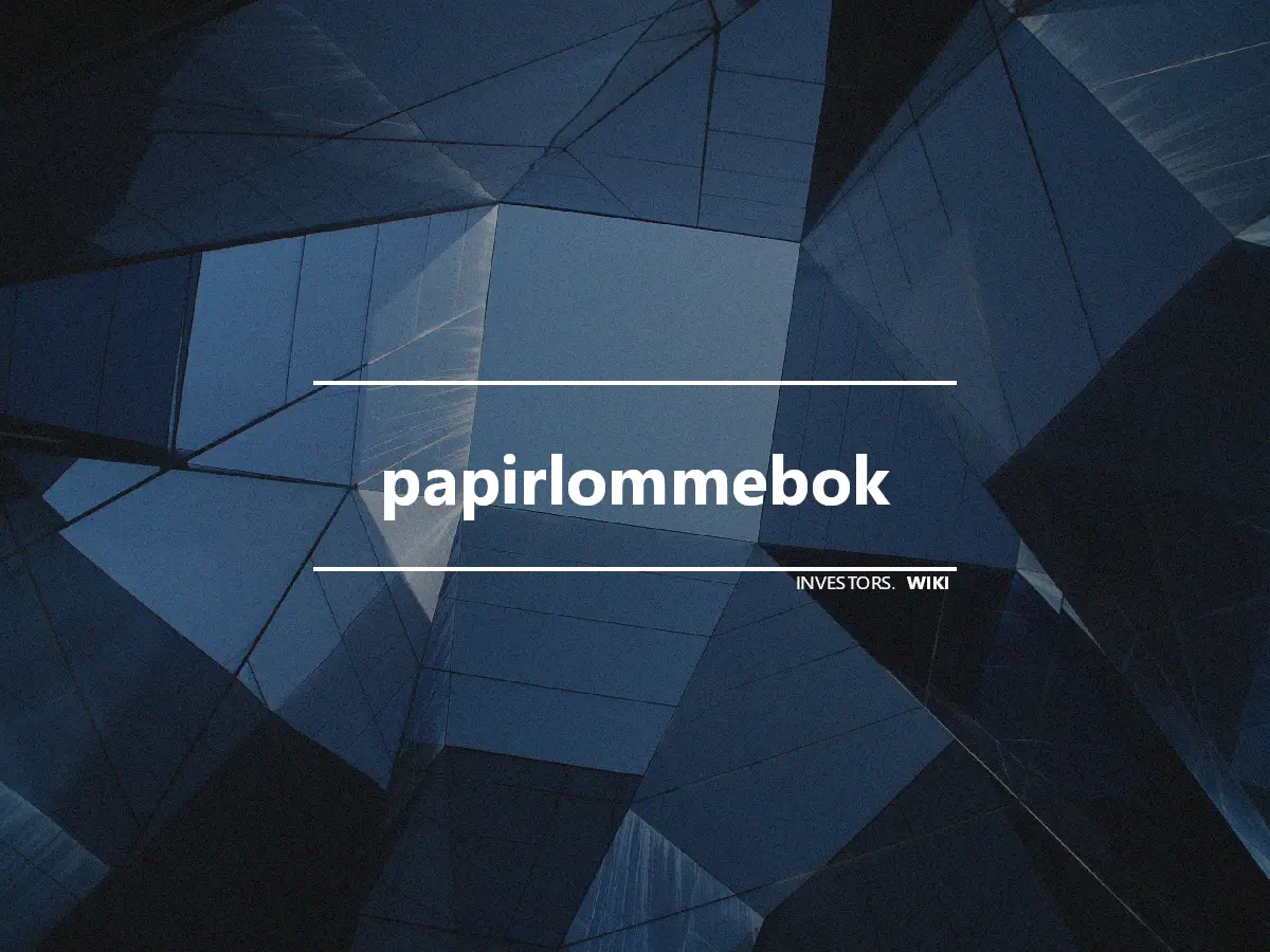 papirlommebok