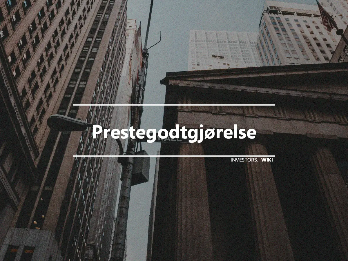 Prestegodtgjørelse