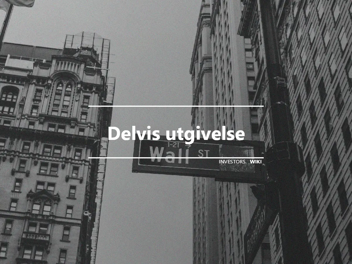 Delvis utgivelse