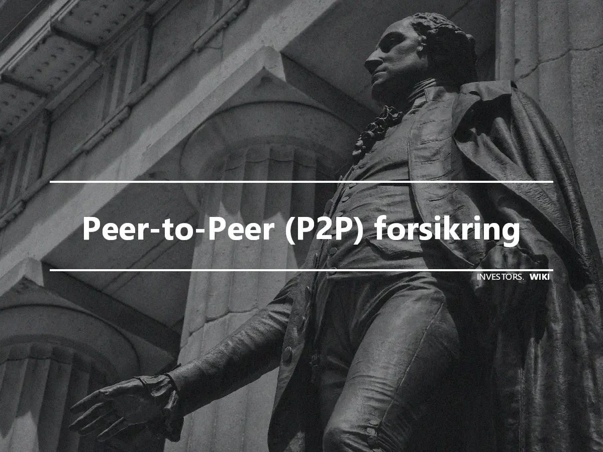Peer-to-Peer (P2P) forsikring