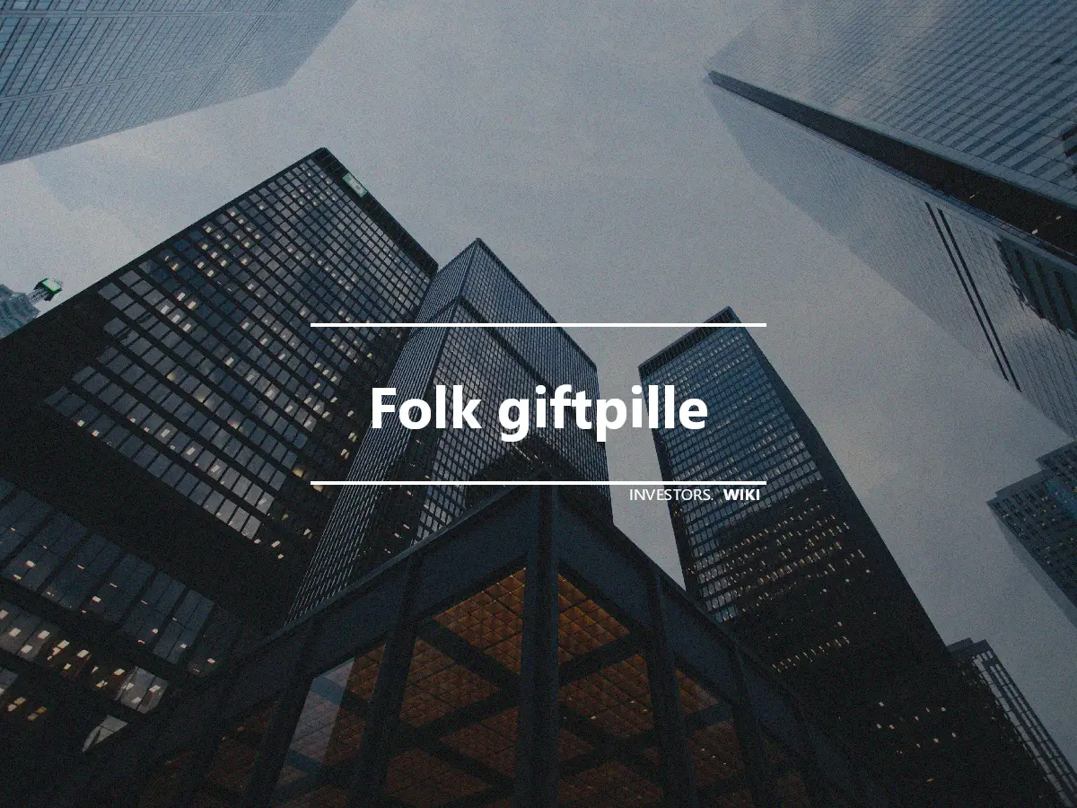 Folk giftpille